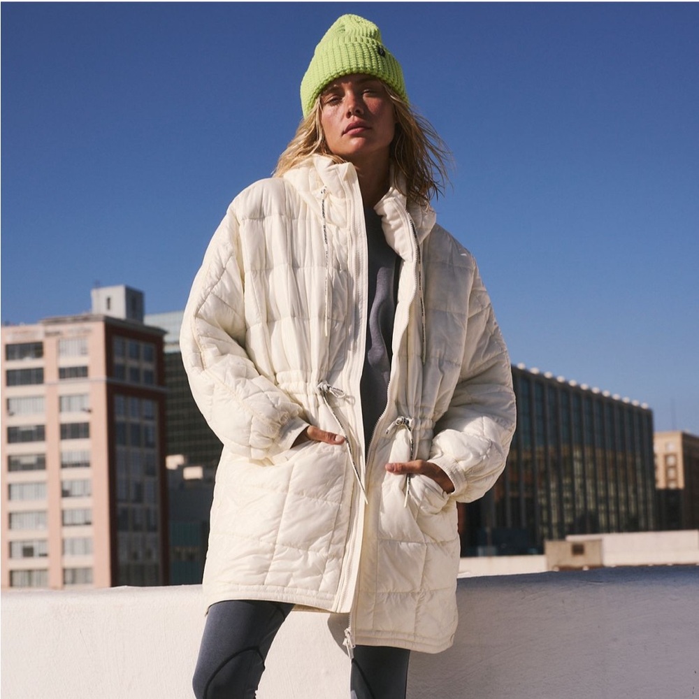 Free People Patricia Packable Poncho Puffer